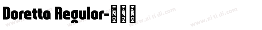 Doretta Regular字体转换